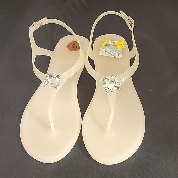 BRAND NEW VERANO RIO RODAM RHINESTONE T STRAP FLIP- FLOPS OPEN TOE COMFY SANDALS - Picture 3 of 14